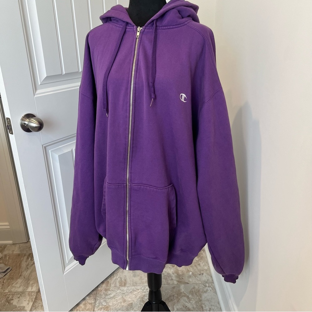 Purple Champion Zip Up‎ Jacket